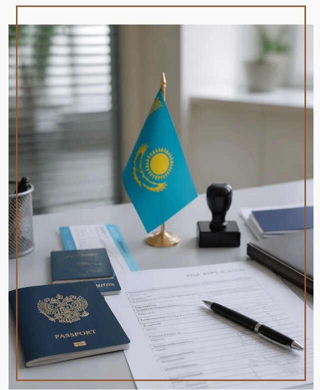 Оформление визы в Казахстан для поездки и работы в Скопине