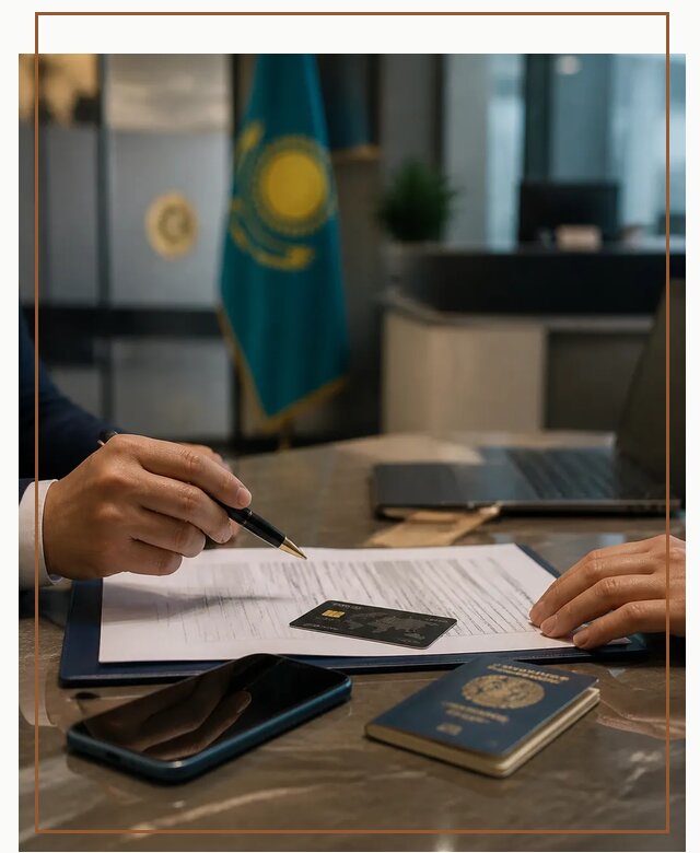 Открытие счета и банковской карты в Казахстане в Скопине